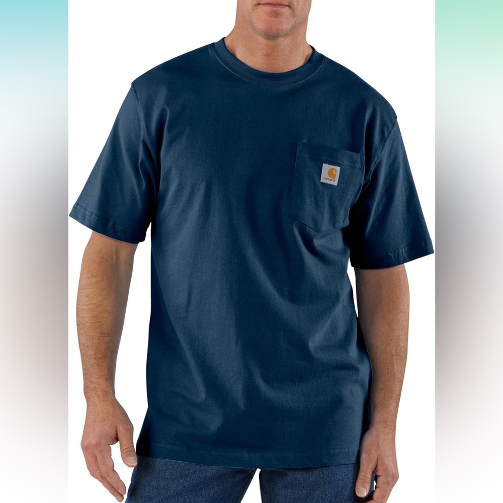 Carhartt Men's Navy Blue Loose Fit T-Shirt